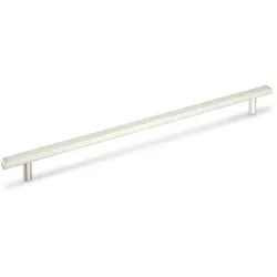 SO-TECH® Möbelgriff SW43 BA 160 - 320 mm verschiedene Oberflächen - incl. Schrau, Lochabstand 320 mm Edelstahloptik - inkl. Schrauben silberfarben Bohrlochabstand: 320 mm