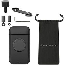 Shapeheart Motorrad Bundle Boost Magnetische Smartphone Halterung für Stummellenker, schwarz, Größe 2XL für Männer