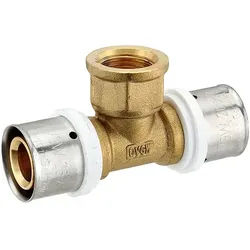 Pressfitting-T-Stück 26 x 3,0 - 1/2 Zoll Innengewinde - 26 x 3,0 mm für MV-Rohr