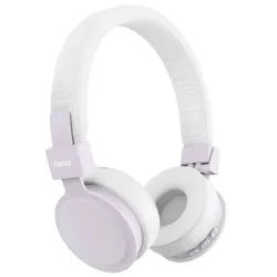 Hama Freedom Lit III On Ear Kopfhörer Bluetooth® Lila, Weiß Headset Kopfhörer (Headset) lila