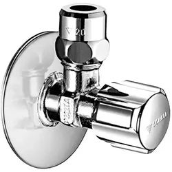 Schell Eckventil COMFORT 1/2'' x 3/8'' - selbstdichtend, mit Quetschverschraubung - kurze Bauform - Messing verchromt