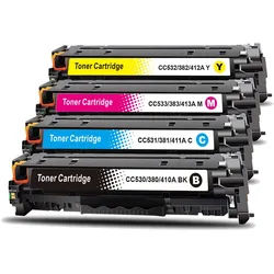 Toner Set kompatibel HP 312X, CF380X / 312A, CF381A Sparset 4 Tonerpatronen alle Farben von Gigao