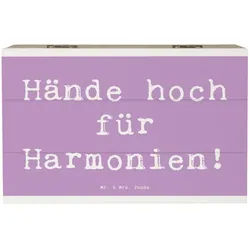Mr. & Mrs. Panda Dekokiste 19 x 12 cm Spruch Theremin Harmonie - Lavendeltraum - Geschenk, elect (1 St) lila