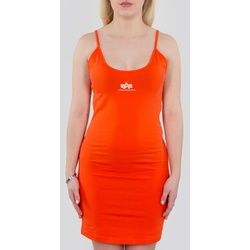 Alpha Industries Basic Small Logo Damen Kleid, orange, Größe L
