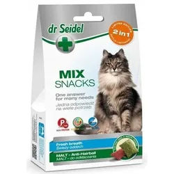 Dr Seidel Mix 2in1 behandelt für frischen Atem und Würgen für Katzen 60g