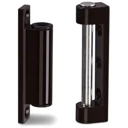 SO-TECH® Fensterbeschlag Fensterband Metall 75 x 25 x 16 mm, bis 40 kg (2 St), 2 Stück, dunkelbraun braun