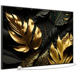STEINFELD Heizsysteme Infrarotheizung Bild 900W, 120x74cm, Made in Germany, 7J Garantie, mit Thermostat, viele Motive schwarz