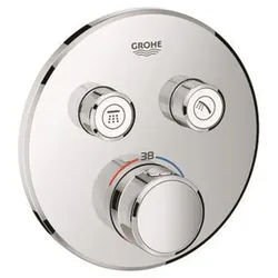 Grohtherm SmartControl Thermostat for installation with two valves, chrome