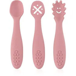 Petite&Mars Take&Match 6m+ Löffel für Kinder Dusty Rose 3 St.