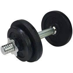 Kompakthantel , Schwarz , Metall , 16x16x35 cm , Freizeit & Co, Sport & Fitness, Krafttraining, Hanteln