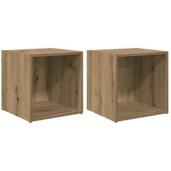 vidaXL TV-Schrankset 2 pcs Artisan-Eiche 37 x 35 x 37,5 cm