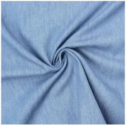 SCHÖNER LEBEN. Stoff Sommer-Jeansstoff Meterware Denim 4,5OZ hellblau blau