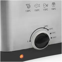 PRINCESS Fritteuse 01.182612.01.001, 1000 W, 1,5 l - 1000 W silberfarben