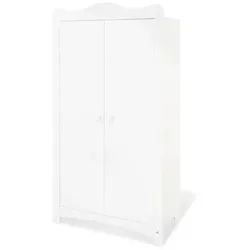 Pinolino Babykleiderschrank , Weiß , Holzwerkstoff , 3 Fächer , 98x180x57 cm , Babymöbel & Kindermöbel, Babyzimmer, Babyzimmer-Serien
