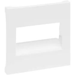 Legrand 765154 SEANO Abdeckung RJ45 für 1- und 2-fach Datendosen, Ultraweiß