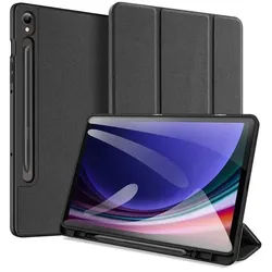 Domo Flip Case with Smart Sleep for Samsung Galaxy Tab S9 - Black