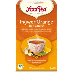 Yogi Tea® Ingwer Orange mit Vanille, Bio Kräutertee Filterbeutel 17x1,8 g 17x1,8 g Filterbeutel