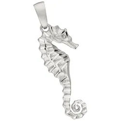 JOBO Kettenanhänger Anhänger Seepferdchen, 925 Silber silberfarben