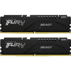 Kingston FURY Beast Schwarz 32GB Kit 2x 16GB DDR5-6000 EXPO CL30 DIMM Arbeitsspeicher