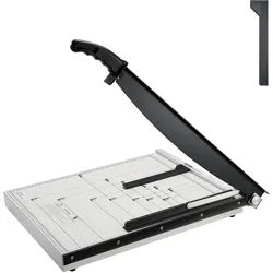 VEVOR Papierschneider Hebelschneider, 457,2 mm Max. Schnittbreite Manuelle Papierschneidemaschine, 15 Blätter Kapazität, mit Schutzschiene / Klingenarretierung für Karton / Pappe, Papierschneider