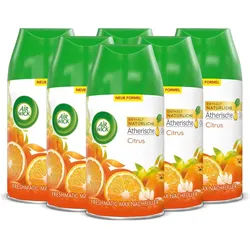 Air Wick Raumduft Freshmatic Max Nachfüller Citrus 6 x 250ml (Jahresvorrat, 6-St., Automatisches Duftspray), mit ätherischen Ölen