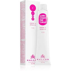 Kallos KJMN Professional Cream Hair Colour Keratin & Argan Oil Haarfarbe mit Keratin und Arganöl Farbton 7.34 Medium Golden Copper Blond 100 ml