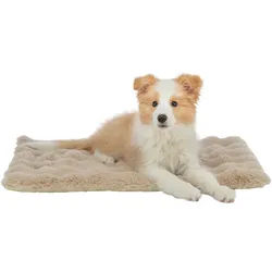TRIXIE Tierdecke Liegematte Elli - sand - 110 × 80 cm 800 cm x 1100 cm