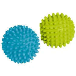 Xavax Trocknerball Trocknerbälle für Wäschetrockner, Trocknerkugel, 2er Set, für weiche Wäsche bunt