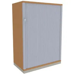 fm Büromöbel Querrollladenschrank »Oldenburg« 3 OH 80 cm braun, 80x113.3x44.2 cm
