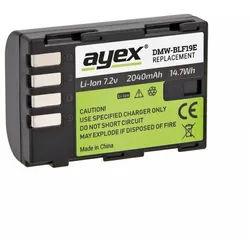 ayex DMW-BLF19E Akku für Panasonic GH3 GH4 GH5 Leistungsstark Zuberlässig Kamera-Akku