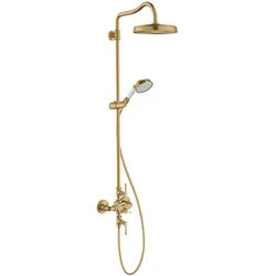 Hansgrohe Showerpipe Axor Montreux Brushed Gold Optic mit 16572250