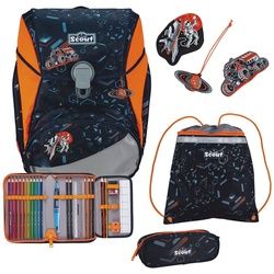 Scout Schulranzen Alpha Set 4-teilig (Set, 4-tlg) schwarz
