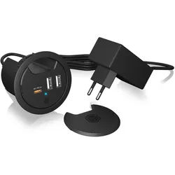 ICY BOX USB Tischladegerät mit Power Delivery & Quick Charge
