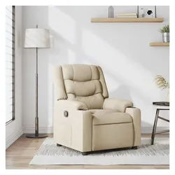 vidaXL Relaxsessel, Relaxsessel Creme Stoff
