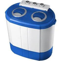 STEINBORG Wäscheschleuder SB-4002, 3 kg, Mini Waschmaschine,Camping,3 KG Kapazität,Schleuderfunktion,2 Kammern blau