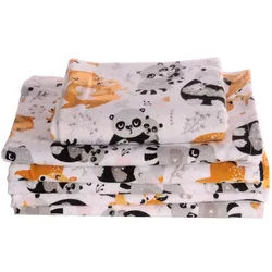 La Bortini Betttuch Baby Wickeltuch Tuch Spucktuch groß Babytuch leichte Babydecke Decke bunt