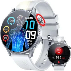 DOOMIXS Smartwatch (3,9 cm, Andriod ios), Herren Smartwatch silberfarben