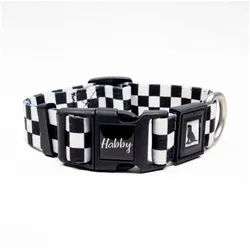 herémood Hunde-Halsband Bunte & Stilvolle Katzenhalsband - Aus Recyceltem Material - 25mm, einstellbar mit Verschluss Umweltfreundlich & Langlebig weiß