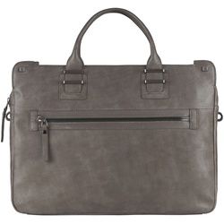 Piquadro TAU Doppelgriff-Laptoptasche mit Fach für Tablet und Inneneinteilung gunmetal grey