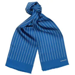 So Milano Seidenschal Streifen blau