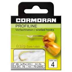 Daiwa Cormoran Teighaken, Cormoran Profiline Maishaken gebunden 4 Ø 0.25 mm