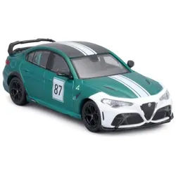 Bburago Modellauto Alfa Romeo GTAm (grün), Maßstab 1:43, detailliertes Modell grün