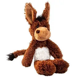 Geschenkestadl Kuscheltier Kuscheltier Esel, beweglich, kuschelweich Braun oder Grau Plüschesel braun