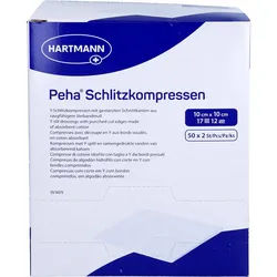 Peha Schlitzkompressen 10x10 cm Steril 100 ST