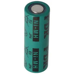 4/5AA NiMH Akku FDK 1,2 Volt 1100mAh, Industrieausführung Flattop 43x14,2mm