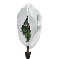 vidaXL Schutznetz Wintervlies mit Reißverschluss 10 Stk. 70 g/m2 2,36x2 m, BxL: 200x236 m, (10-St) weiß