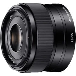 SONY SEL35F18 - 35 mm f/1.8 ED, OSS, Circulare Blende (Objektiv für Sony E-Mount, Schwarz)