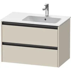 Duravit Ketho.2 Waschtischunterbau wandhängend Taupe Supermatt 810x480x549 mm - K25268083830000 K25268083830000