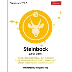 Harenberg Kalender Verlag Abreißkalender Steinbock Sternzeichenkalender 2027 - Tagesabreißkalender - Ihr...