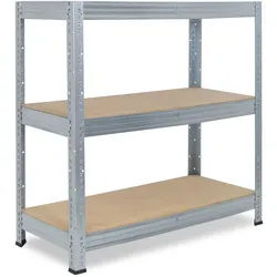 shelfplaza PRO 90x90x30 cm Schwerlastregal in verzinkt mit 3 Böden und 200 kg Traglast pro Boden